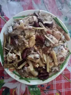 It's a steamed chicken