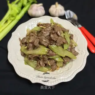 Beef fried celery