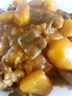 Curry beef rice