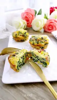 A spinach cake