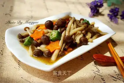 Chicken crab mushrooms