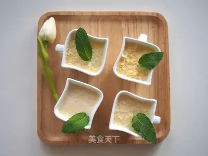 Fresh orange pudding