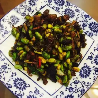 Bean fried meat