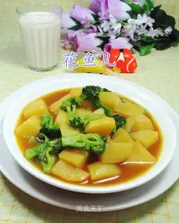 Curry orchid potatoes