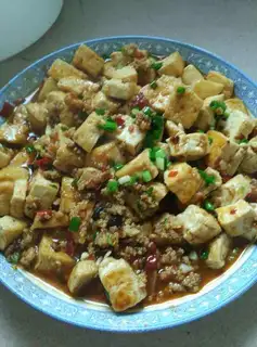 Five flowers and red meat and tofu