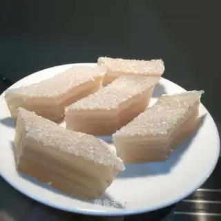 Coconut juice, lasagna
