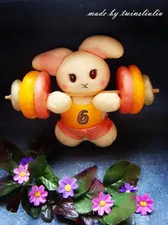 ♪ The little rabbit with the face ♪