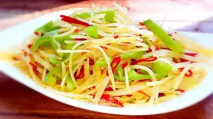 Sour pepper potatoes