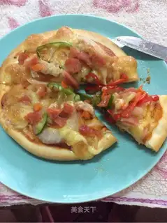 Hot dog chicken wings pizza