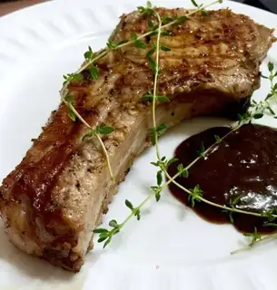 Fried ribbon pork chops