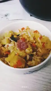 Weenie potato mushroom rice