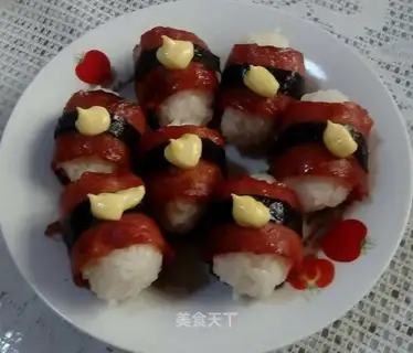 Sushi with the bacon