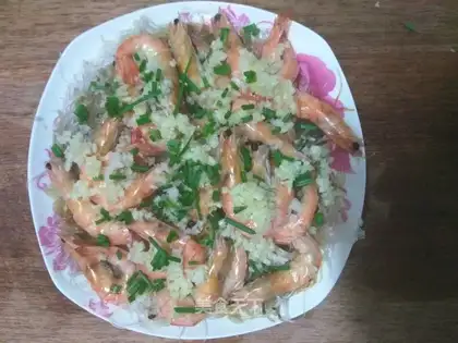 Garlic fan shrimp