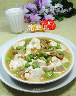 Squeeze the silk tofu