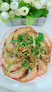 Garlic veggie shrimp
