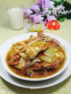 Curry cabbage crabs