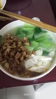 The rice line with mushroom sauce