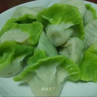Emerald shrimp dumplings