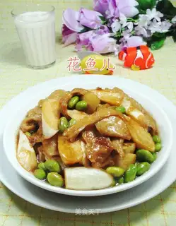 The bean noodles are burning white
