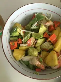Cream crab salad