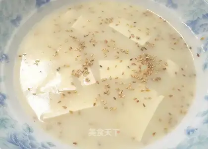 Milk tofu soup