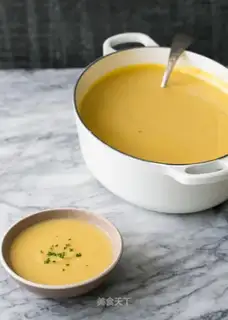 Coconut cheese soup