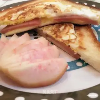 Egg ham cheese sandwich