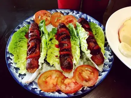 The veal sausage