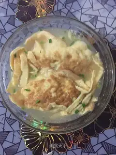 Fresh egg dumplings
