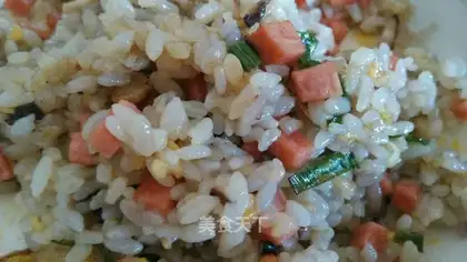 Ham and rice