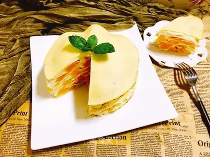 Mango lasagna cake