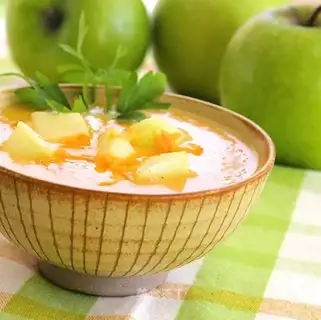 Apple cheese soup