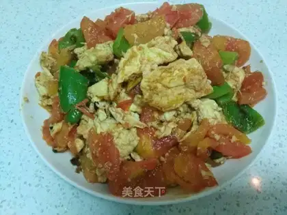Tomato fried eggs