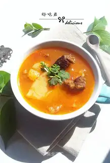 Tomato beef soup