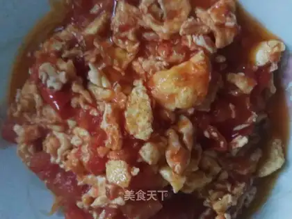 Tomato fried eggs