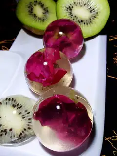 A rose-water waffle