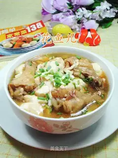 Tofu boiled chicken wings