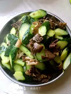Duck kidney fried cucumber