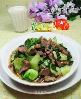 Chicken and green