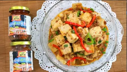 Antarctic krill sauce tofu