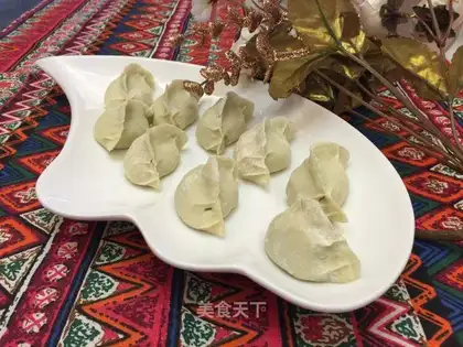 Three fresh dumplings