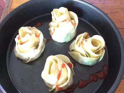Rose dumplings