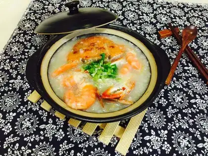 Crab congee