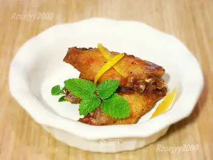Lemon chicken wings
