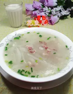 Salt radish soup