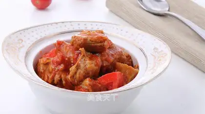 Tomato beef pan