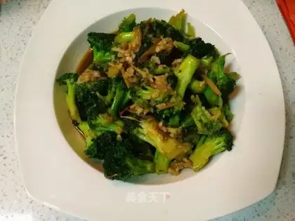 Garlic purified broccoli