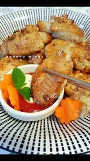 Banana chicken wings