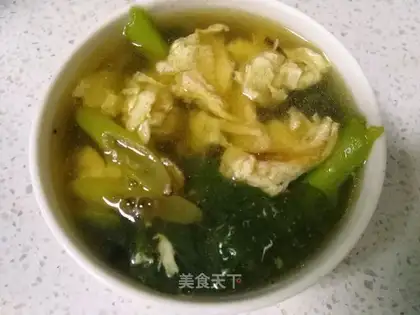 Burger egg soup