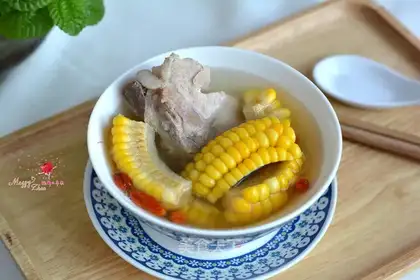 Corn steak soup